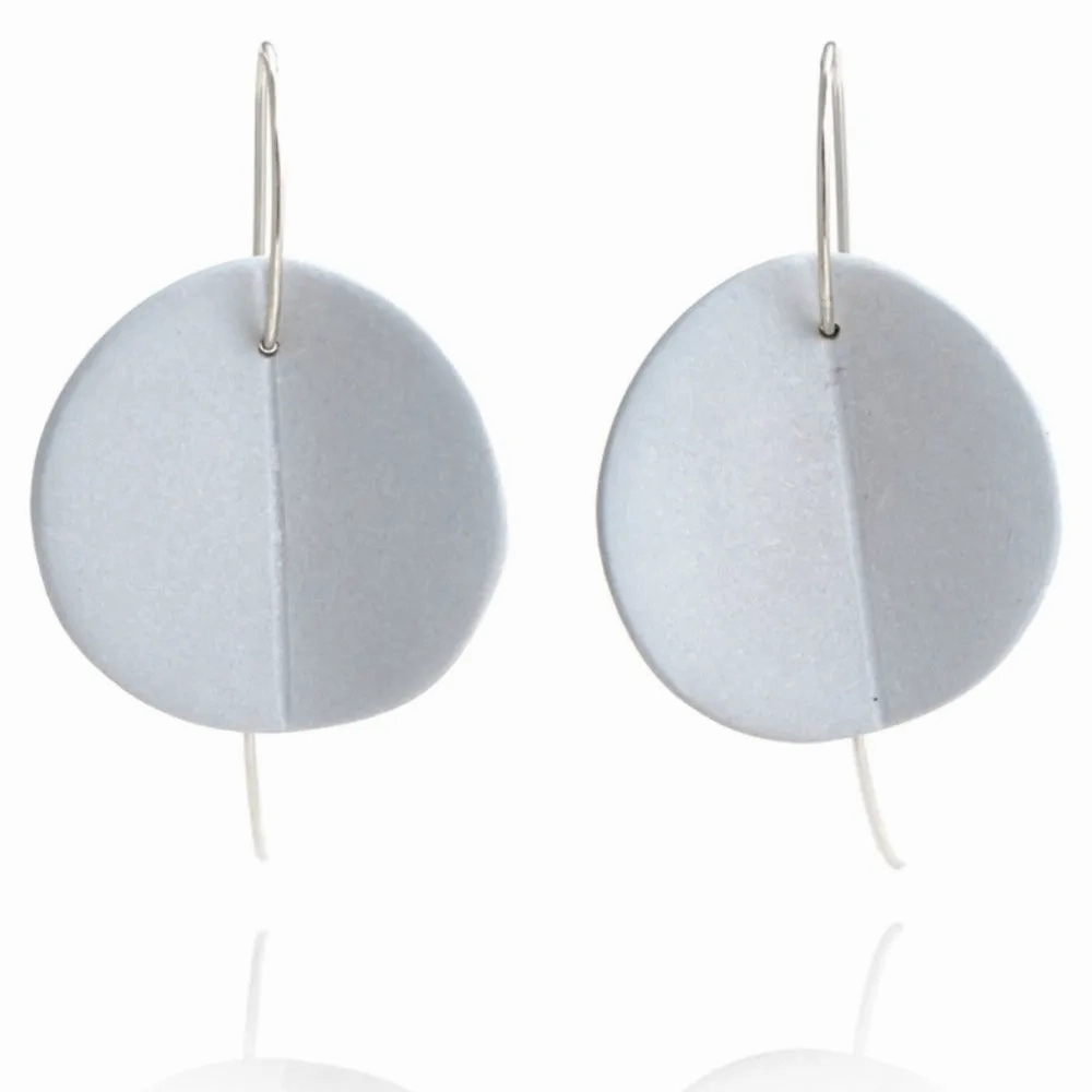 &quot;Eucalyptus&quot; Large Porcelain Earrings