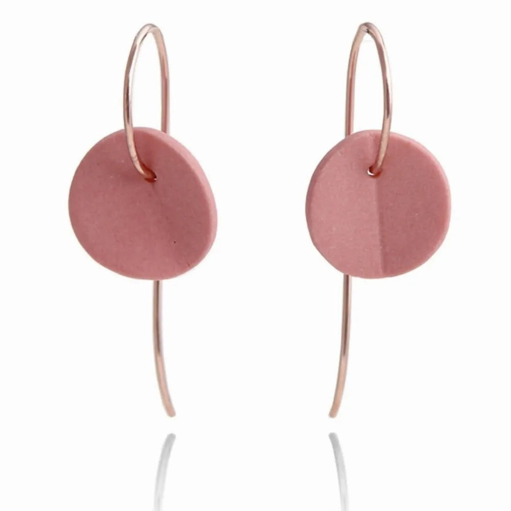 &quot;Eucalyptus&quot; Small Porcelain Earrings