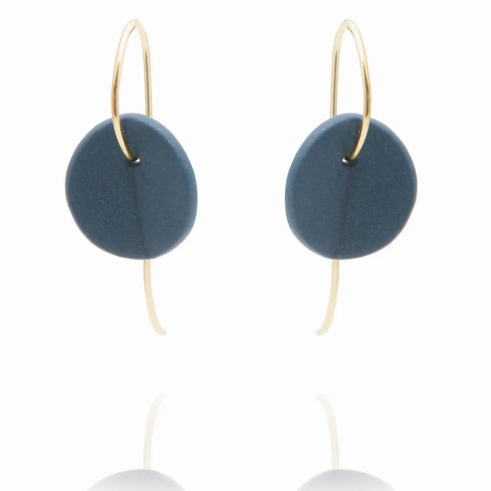 &quot;Eucalyptus&quot; Small Porcelain Earrings