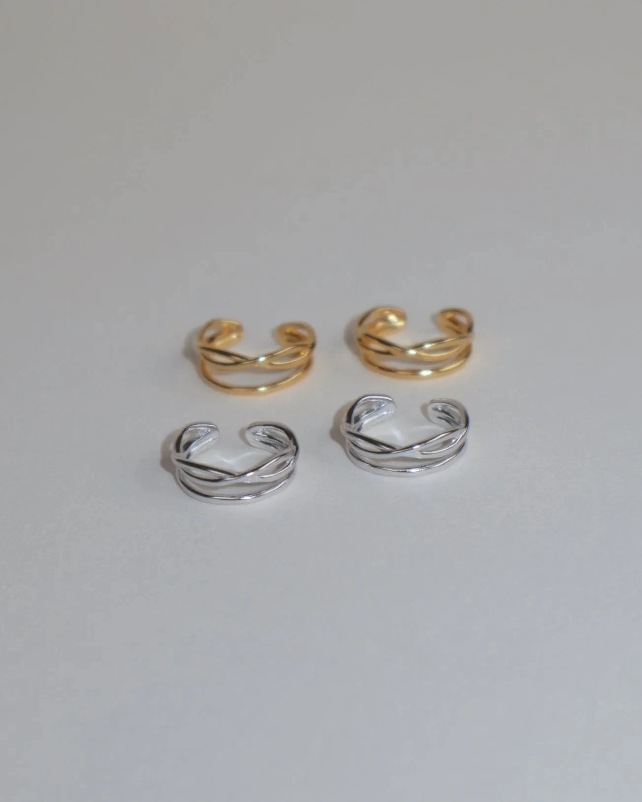 'Ayda' Intertwined Ear Cuffs