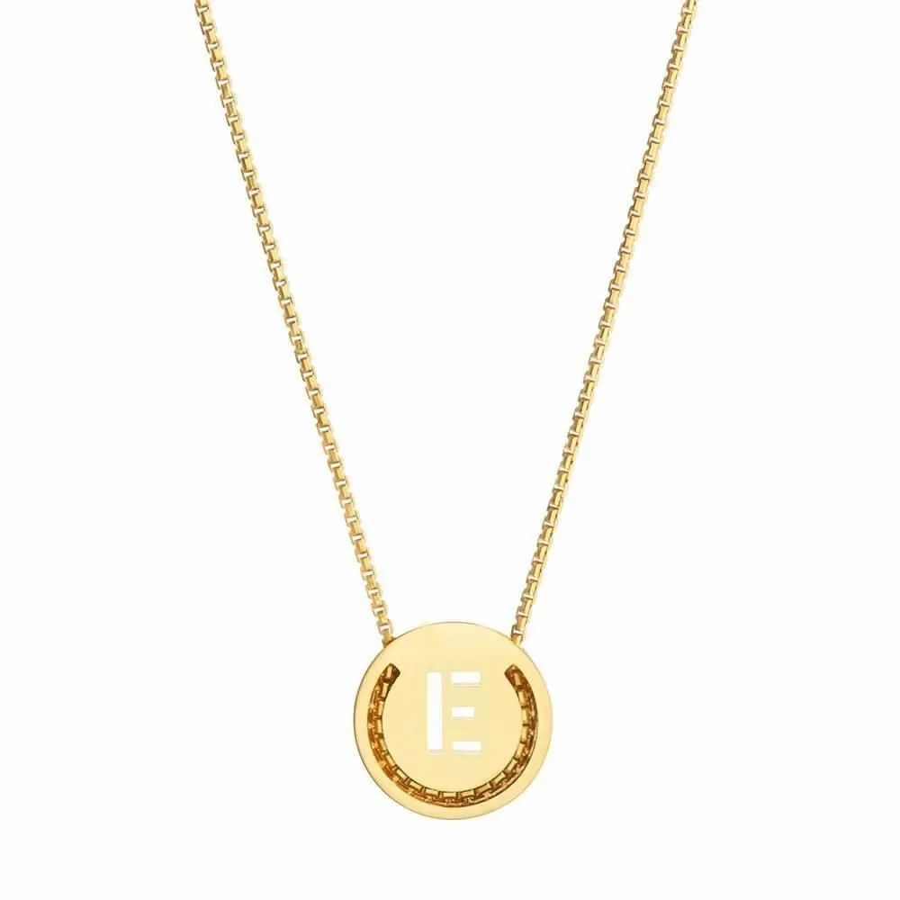 ABC's - E 18K Gold Plated Necklace