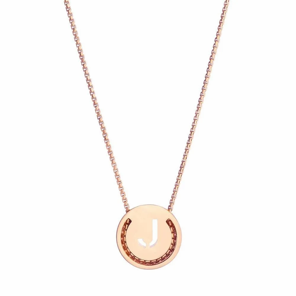 ABC's - J 18K Gold Plated Necklace