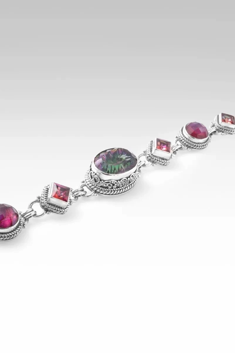 Abide in Me Bracelet? in Odyssey Green? Mystic Quartz, Pink Purple Abalone &amp; Ultra? Mystic Topaz