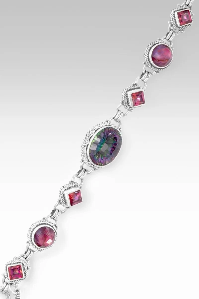 Abide in Me Bracelet? in Odyssey Green? Mystic Quartz, Pink Purple Abalone &amp; Ultra? Mystic Topaz