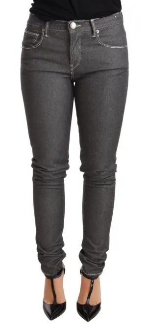 Acht Niedrige Taille Skinny blaue Hose Damen Jeans