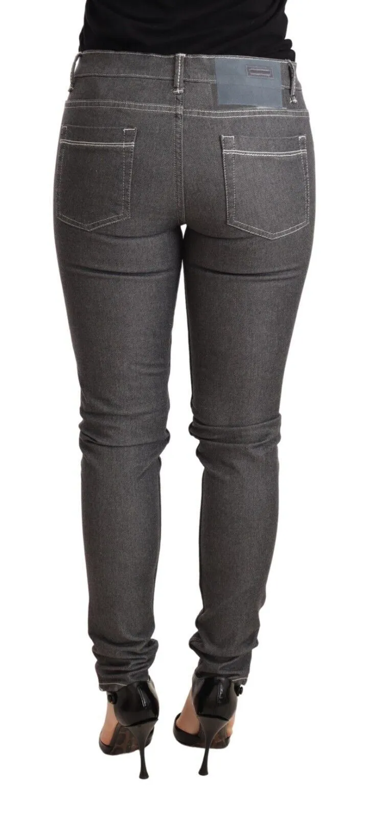 Acht Niedrige Taille Skinny blaue Hose Damen Jeans