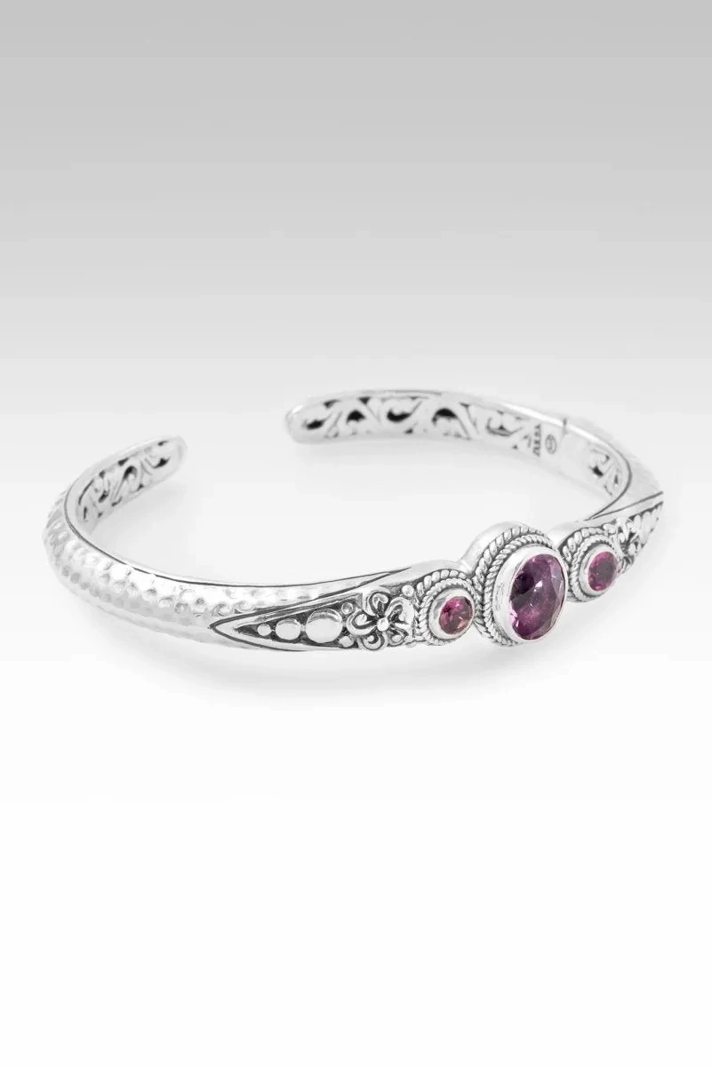Admiration Cuff? in Pink Fluorite &amp; Rhodolite Garnet