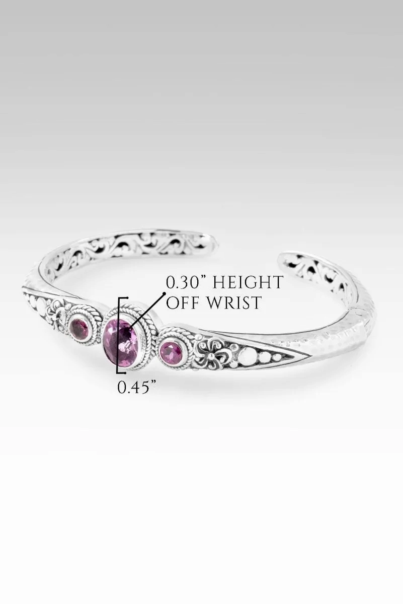 Admiration Cuff? in Pink Fluorite &amp; Rhodolite Garnet