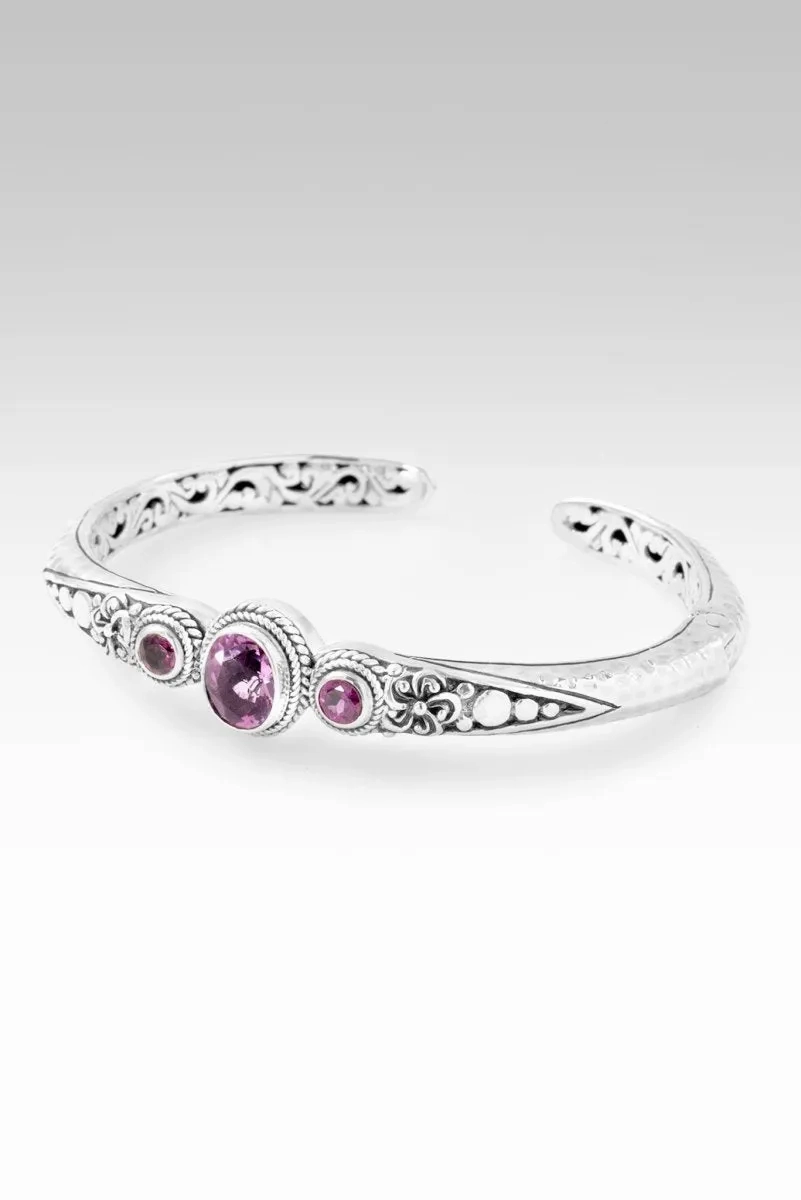 Admiration Cuff? in Pink Fluorite &amp; Rhodolite Garnet