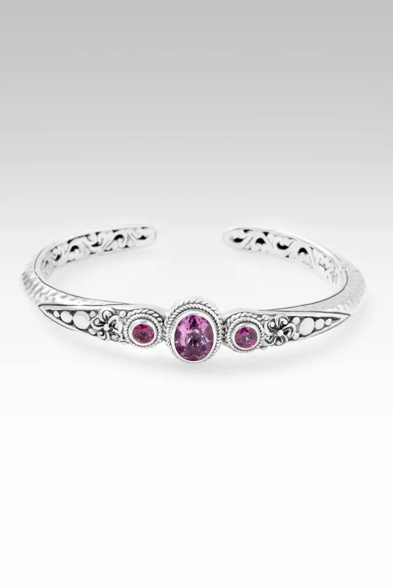 Admiration Cuff? in Pink Fluorite &amp; Rhodolite Garnet