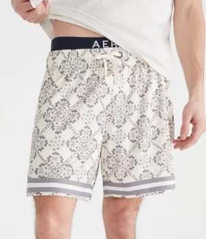 Aeropostale Blumen-Diamant-Print Mesh Shorts 6