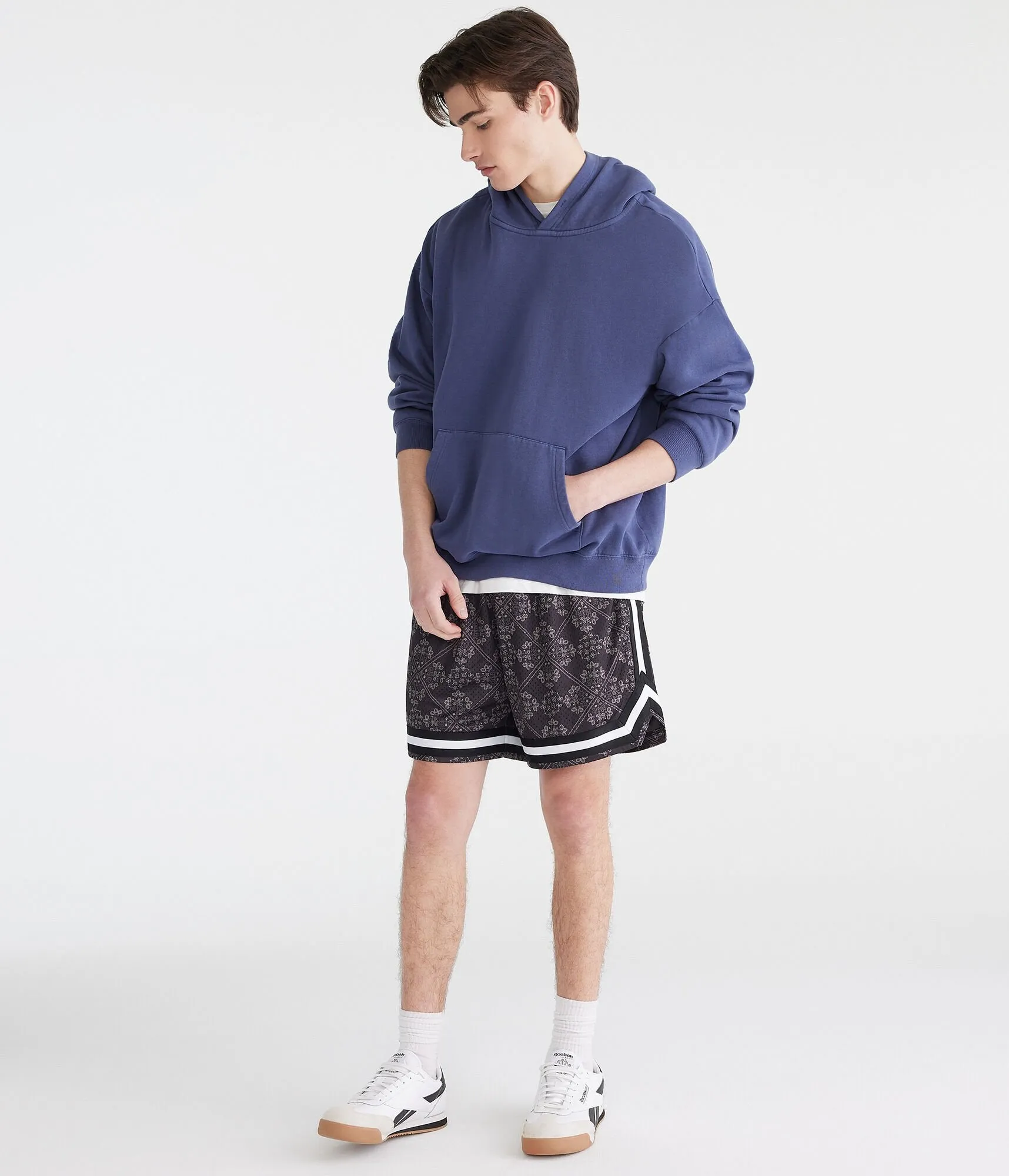 Aeropostale Blumen-Diamant-Print Mesh Shorts 6