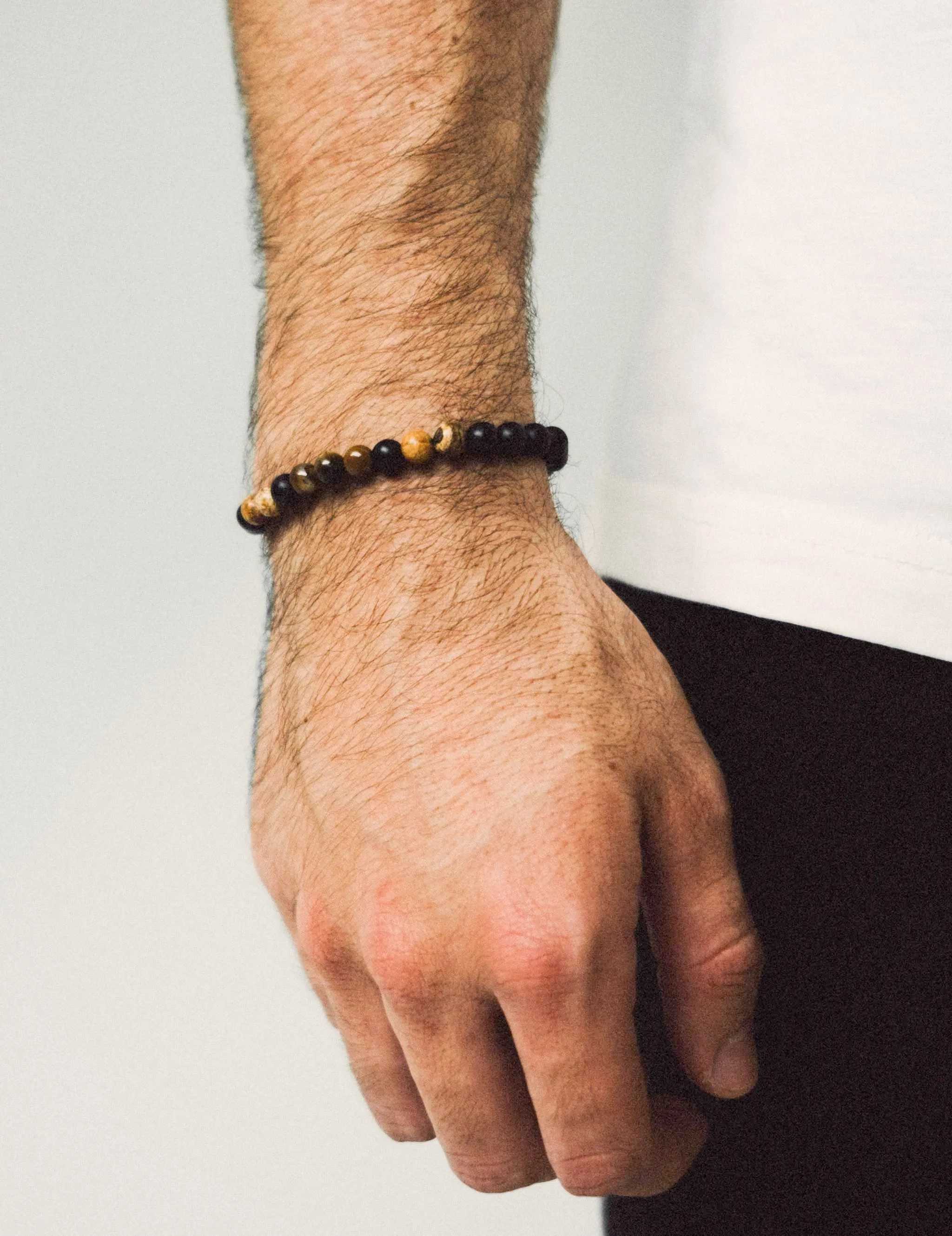 Agustin Onyx &amp; Tiger's Eye Bracelet