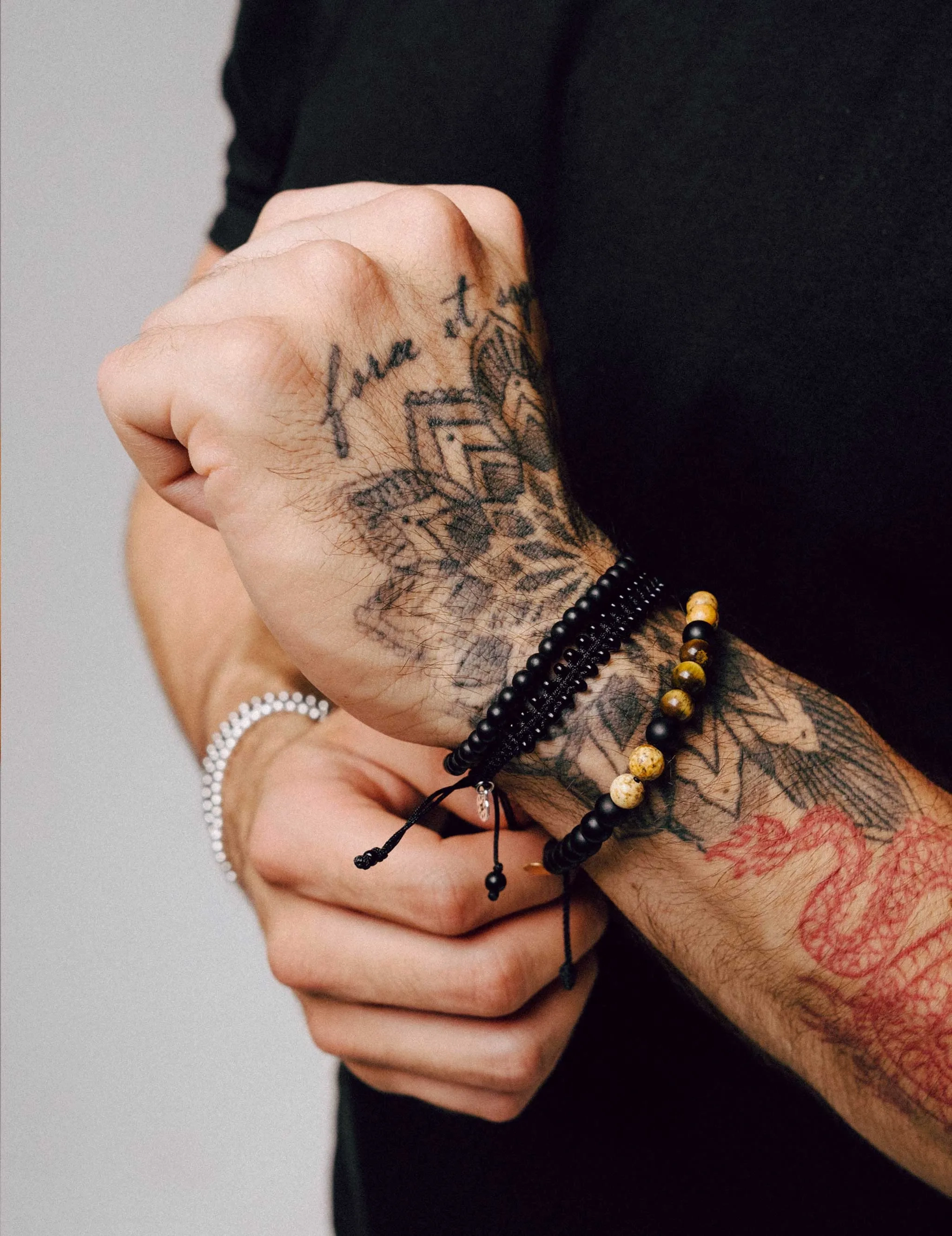 Agustin Onyx &amp; Tiger's Eye Bracelet