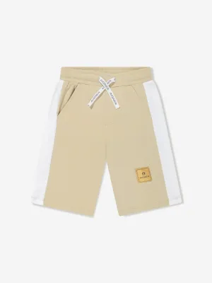 Aigner Boys Logo Bermuda-Shorts in Beige
