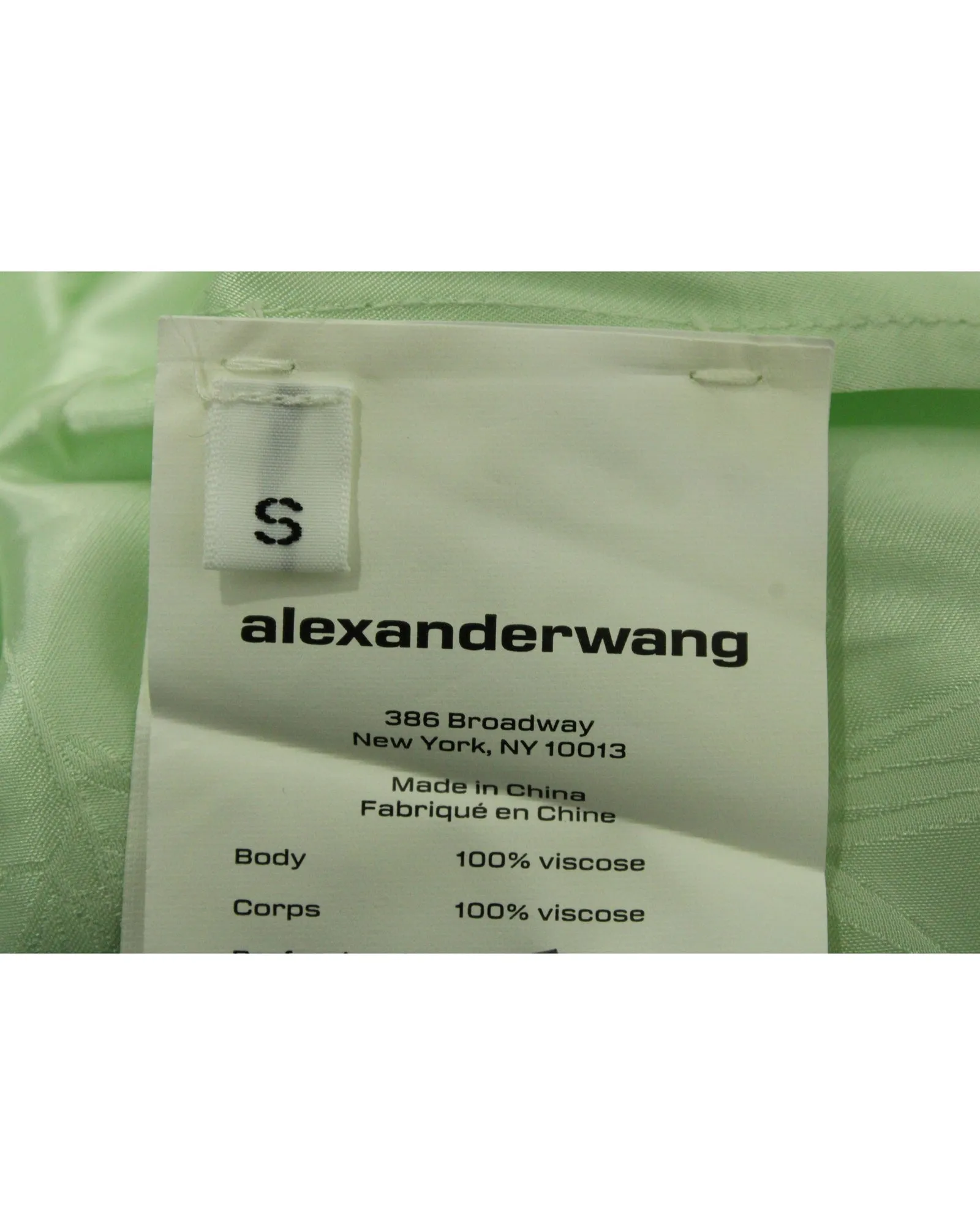 Alexander Wang Jacquard Pyjama-Oberteil und Shorts in Minz-Viskose