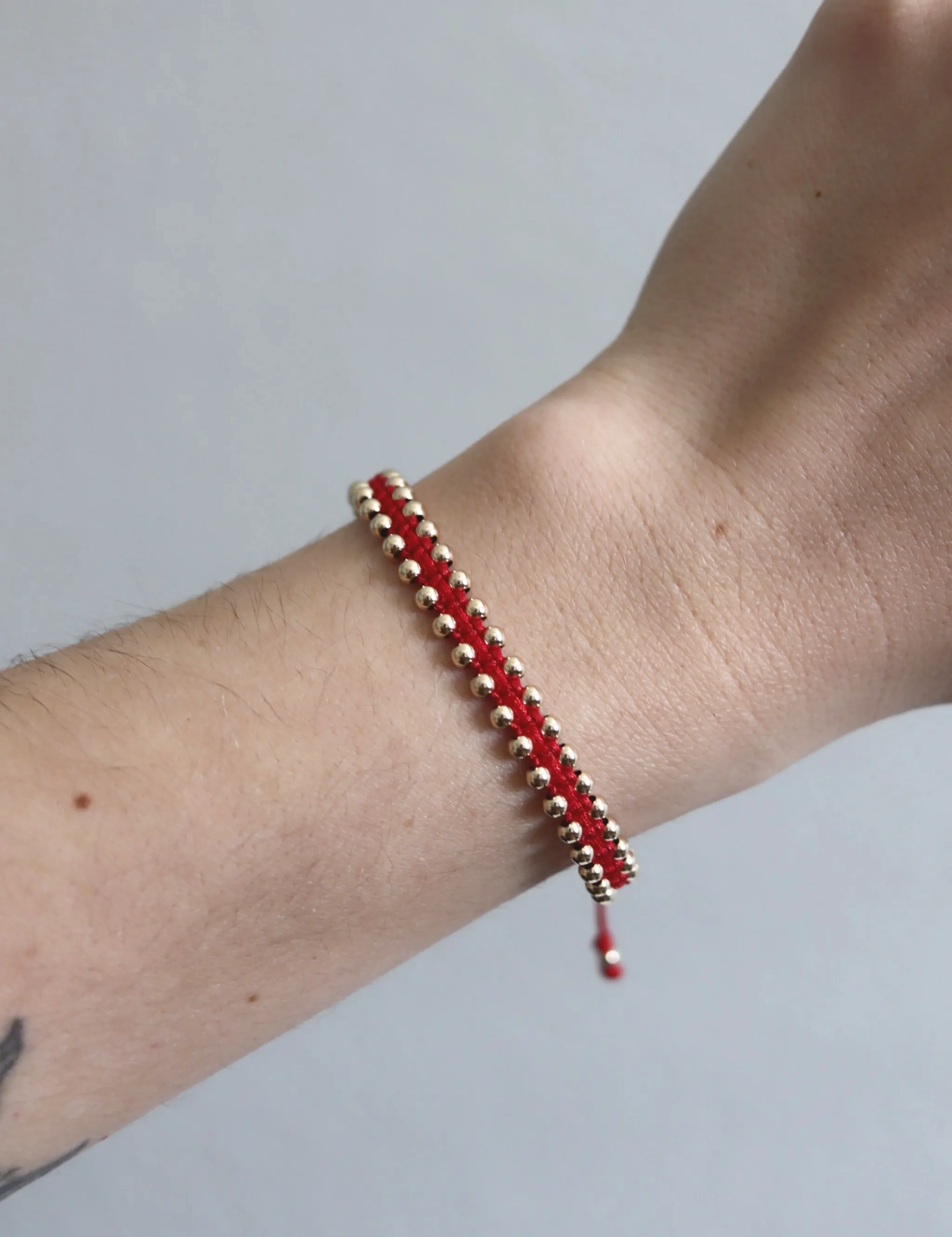 Ally 18k Gold-Filled Bracelet ??Red