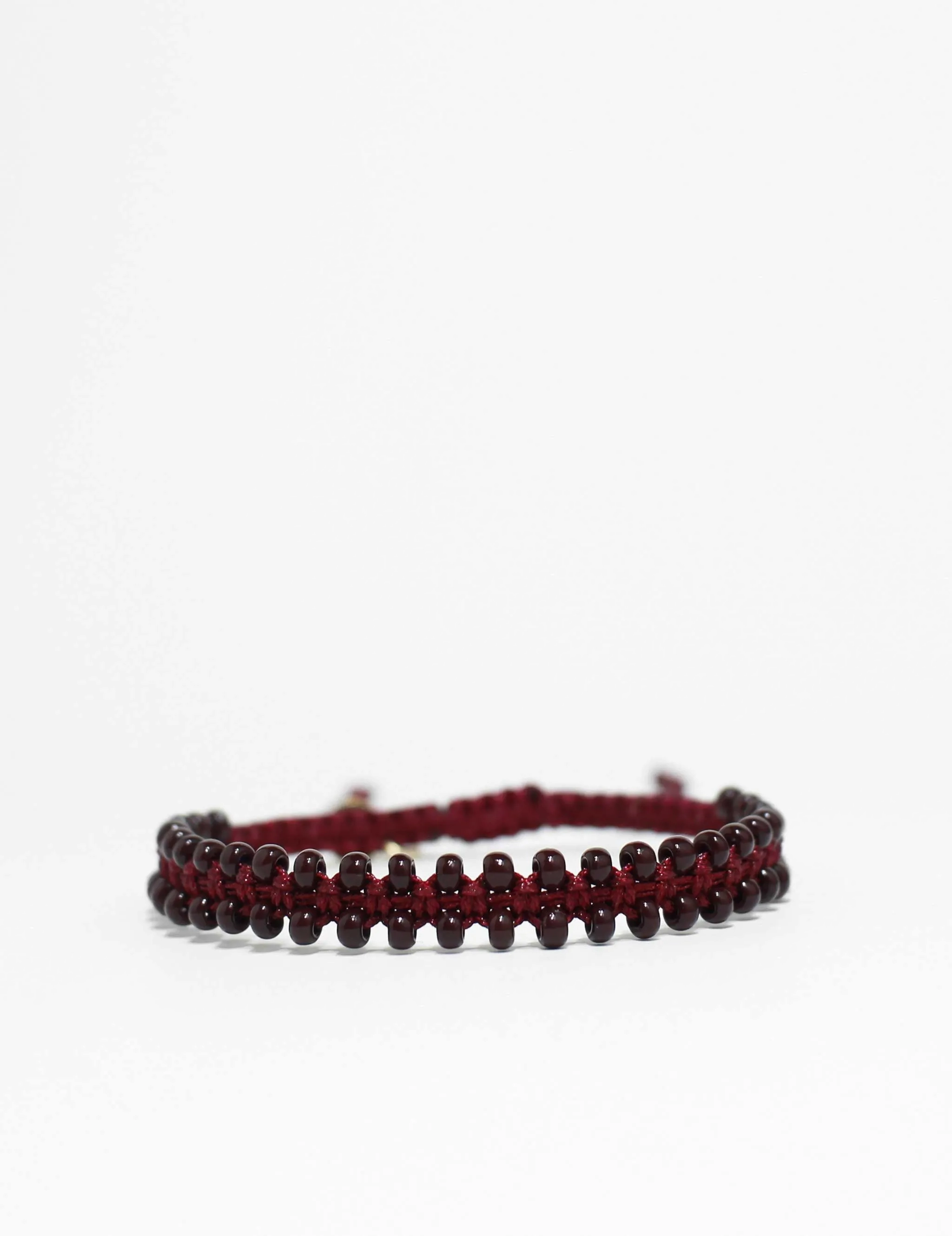 Ally Seed Bead Burgundy