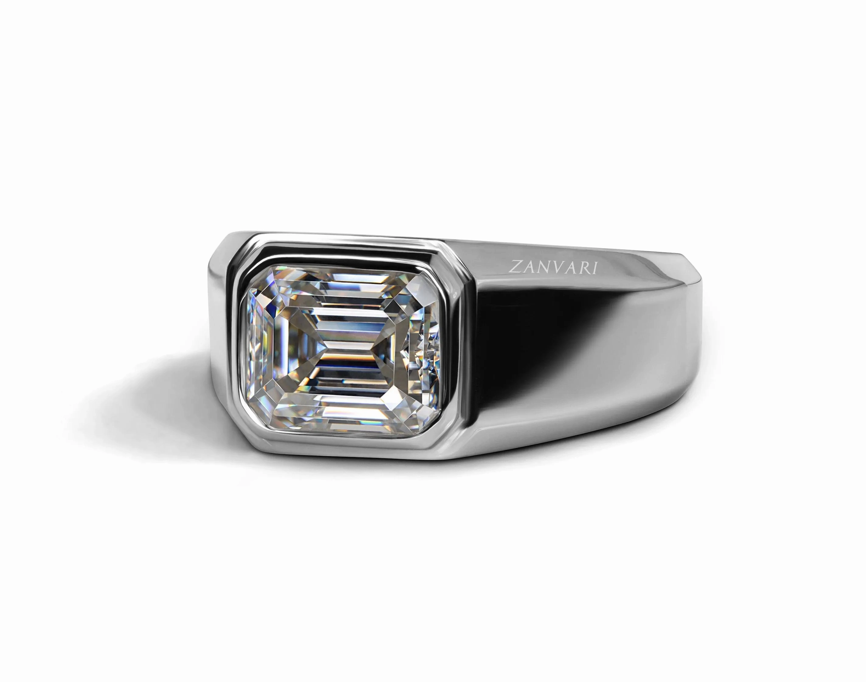 ALPHA MALE MOISSANITE EMERALD CUT