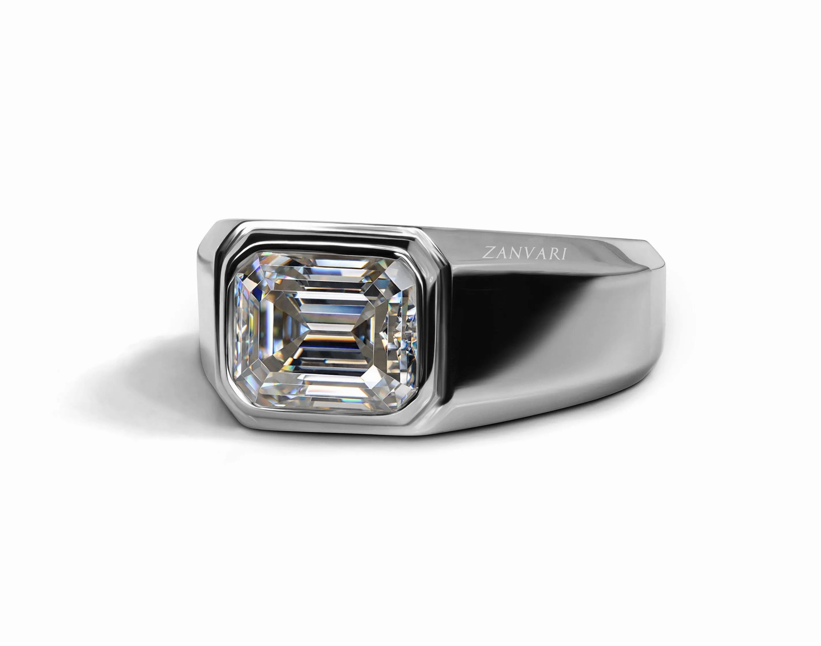 ALPHA MALE MOISSANITE EMERALD CUT