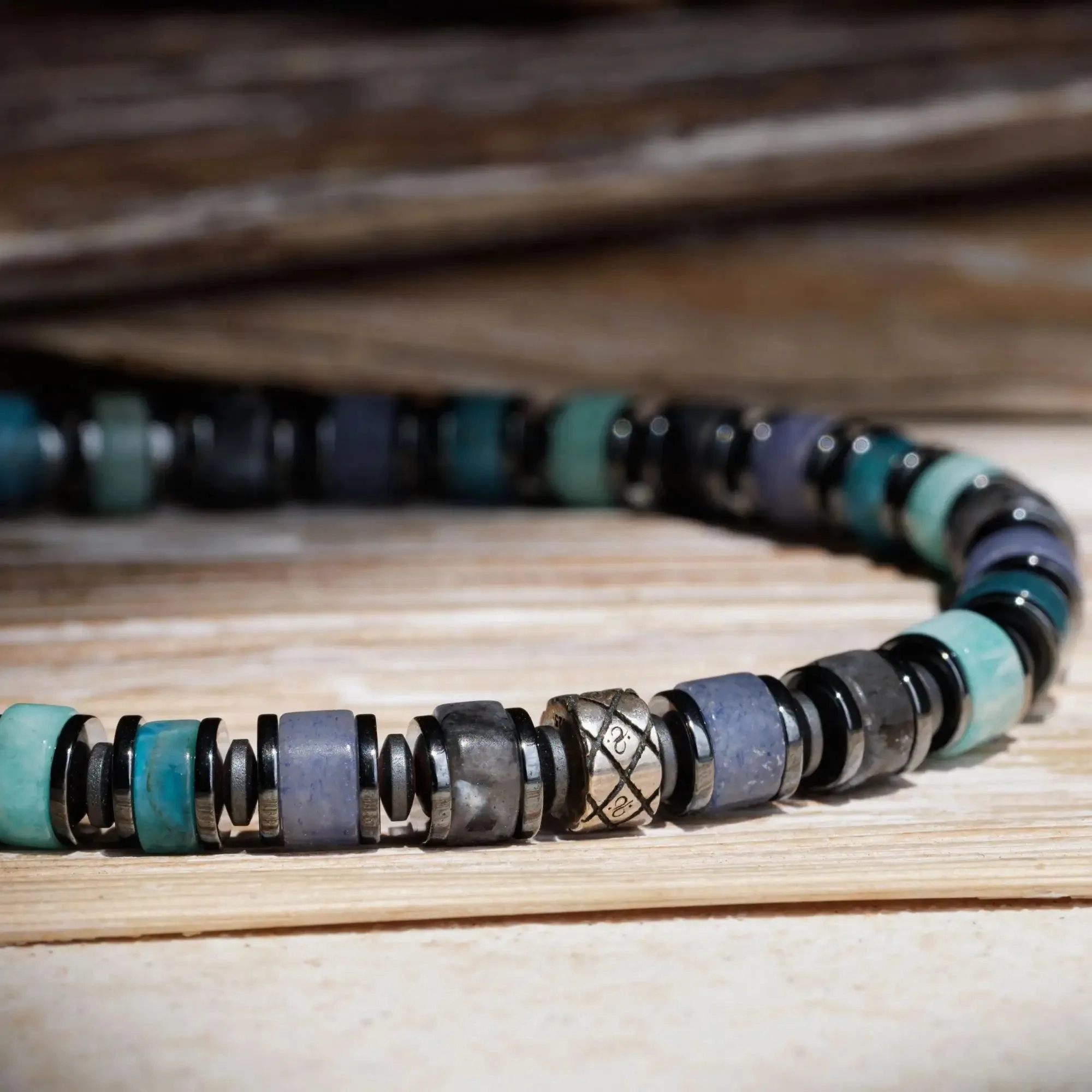 Amazonite-Aventurine-Apatite-Labradorite Bracelet IV (6mm)
