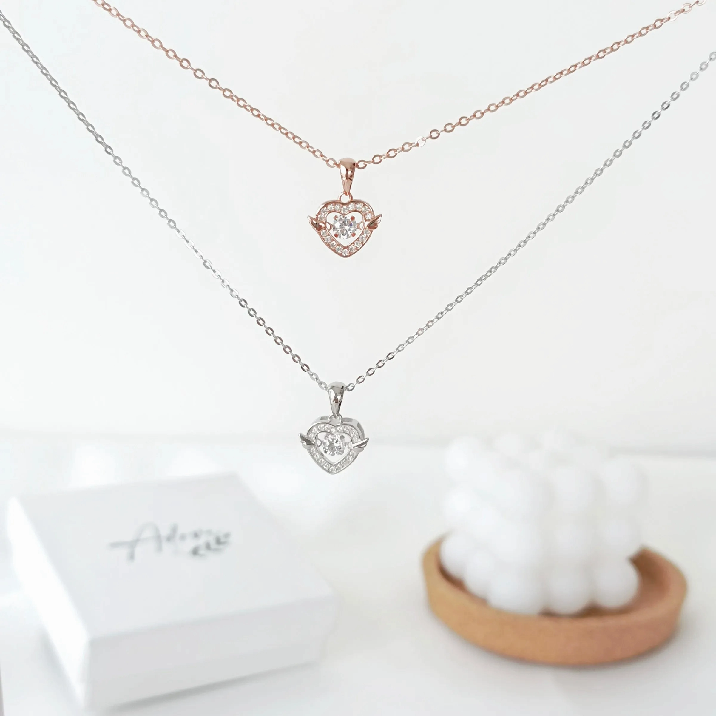 Angel Heart Beating Necklace