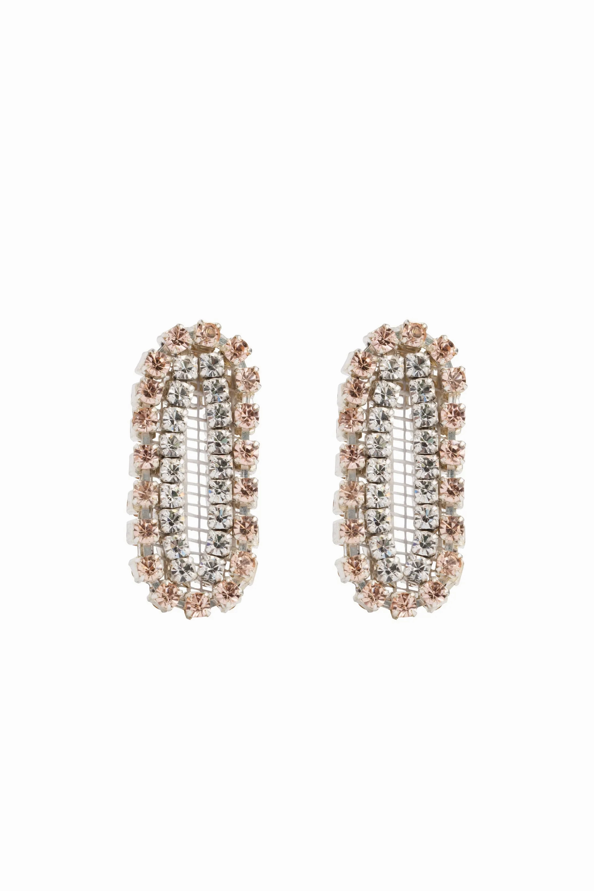 Angel Stripe Studs Large - Pink Melissa