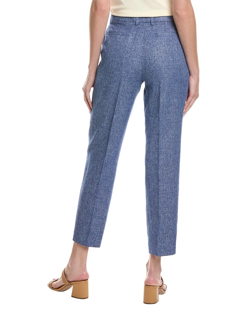 Anne Klein Gerade Leinen-Mix Knöchelhose