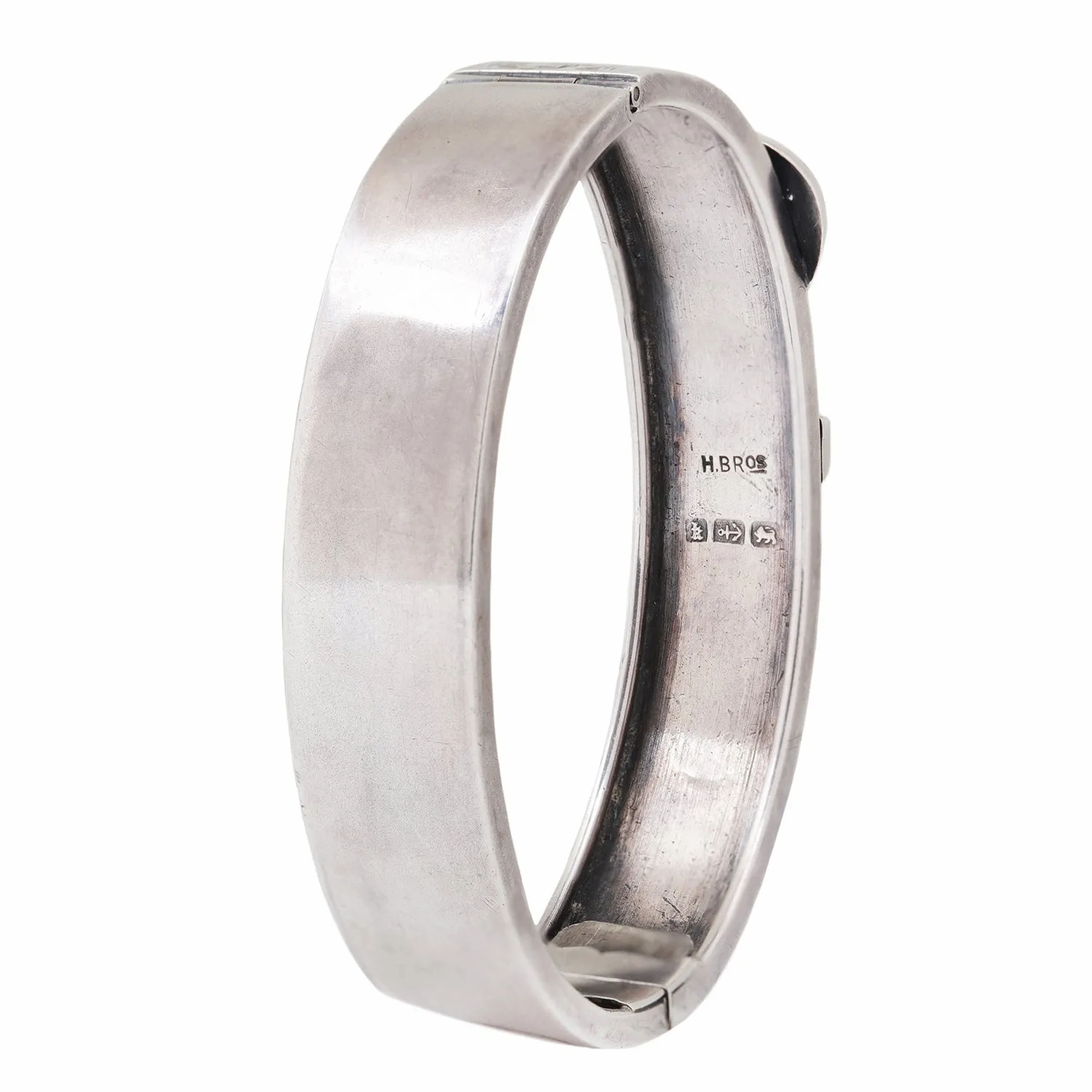 Antique Silver Belt Buckle Bangle