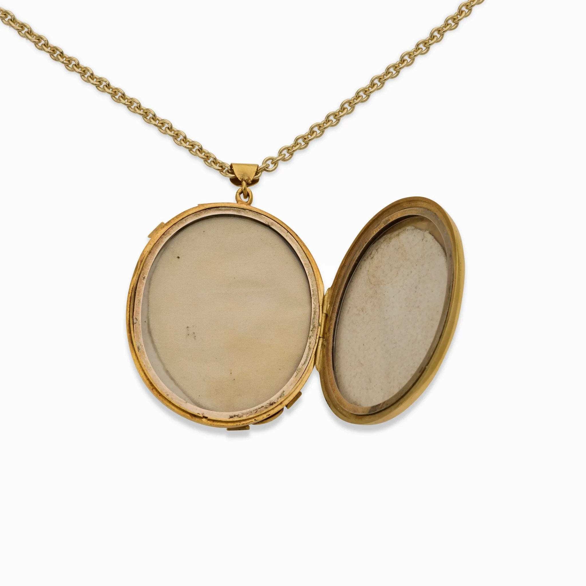 Antique Turquoise and Seed Pearl Pendant Locket