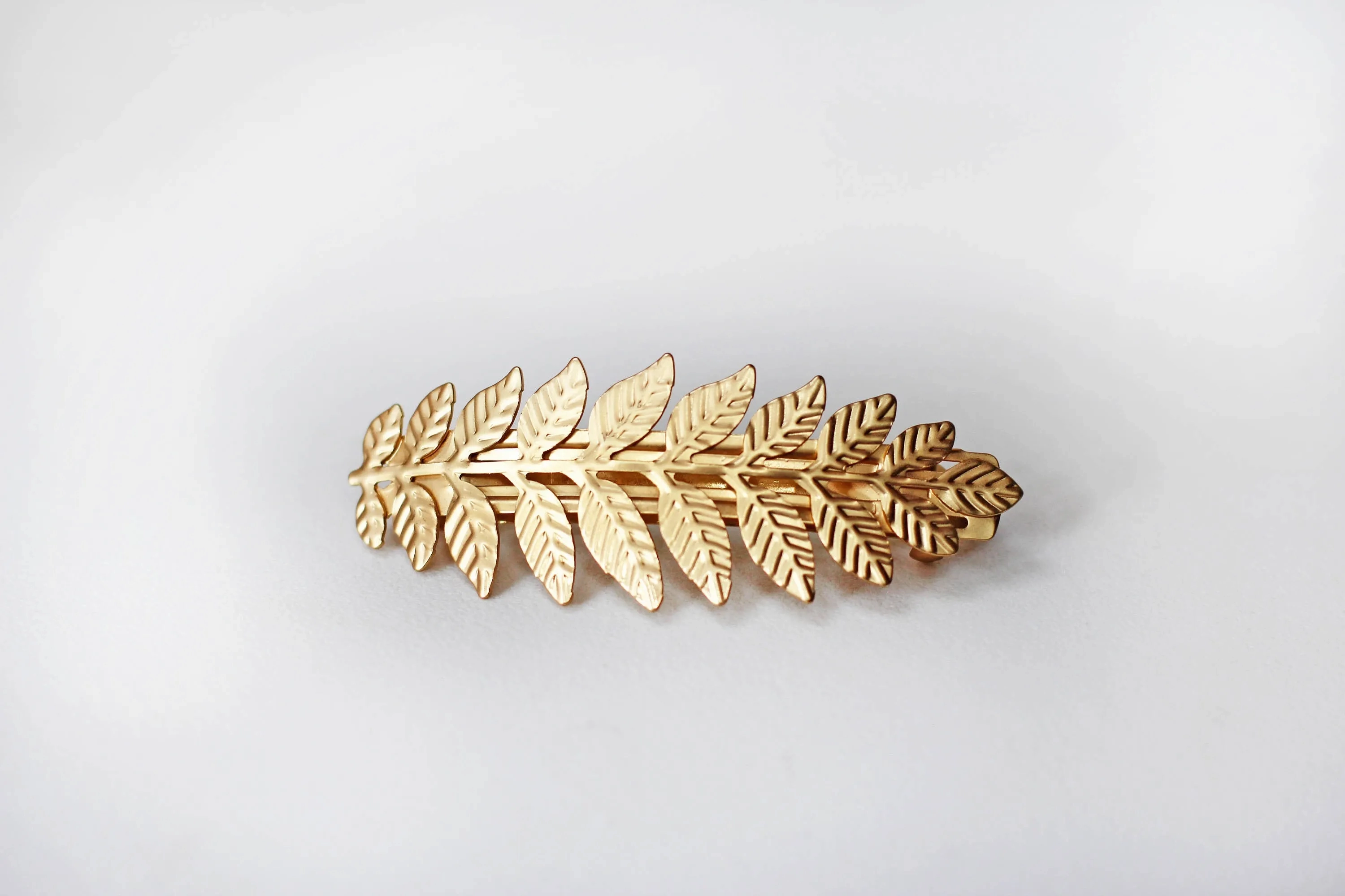 Athena Leaf Barrette- discounted version