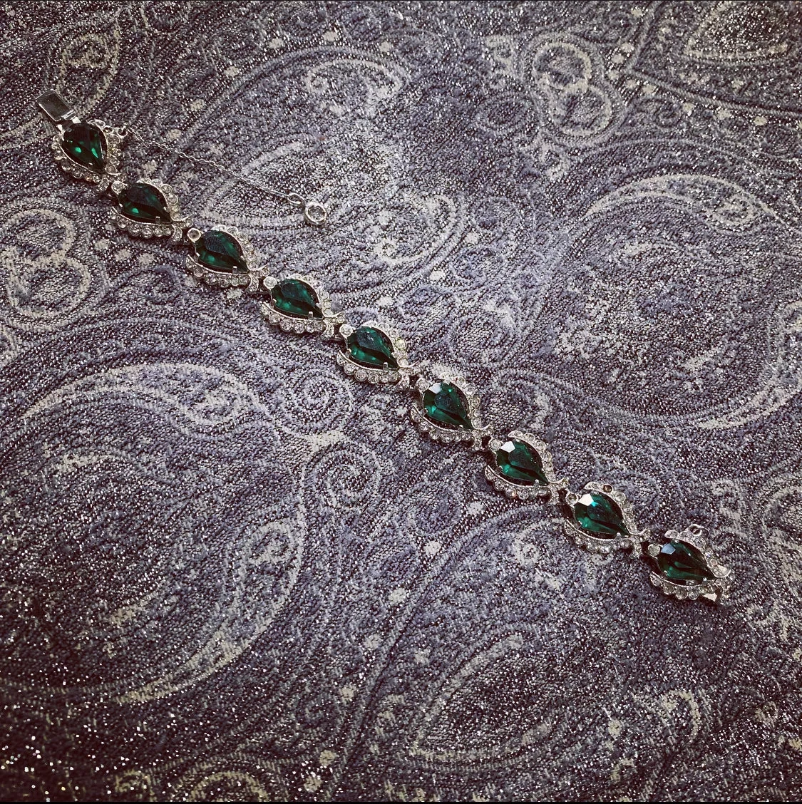 Attwood &amp; Sawyer Vintage emerald green bracelet