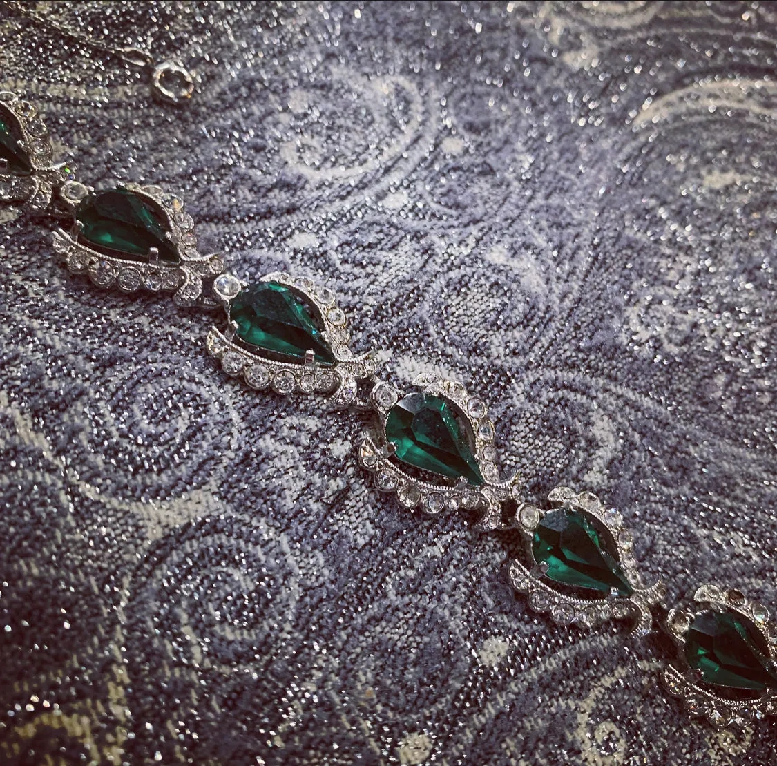 Attwood &amp; Sawyer Vintage emerald green bracelet