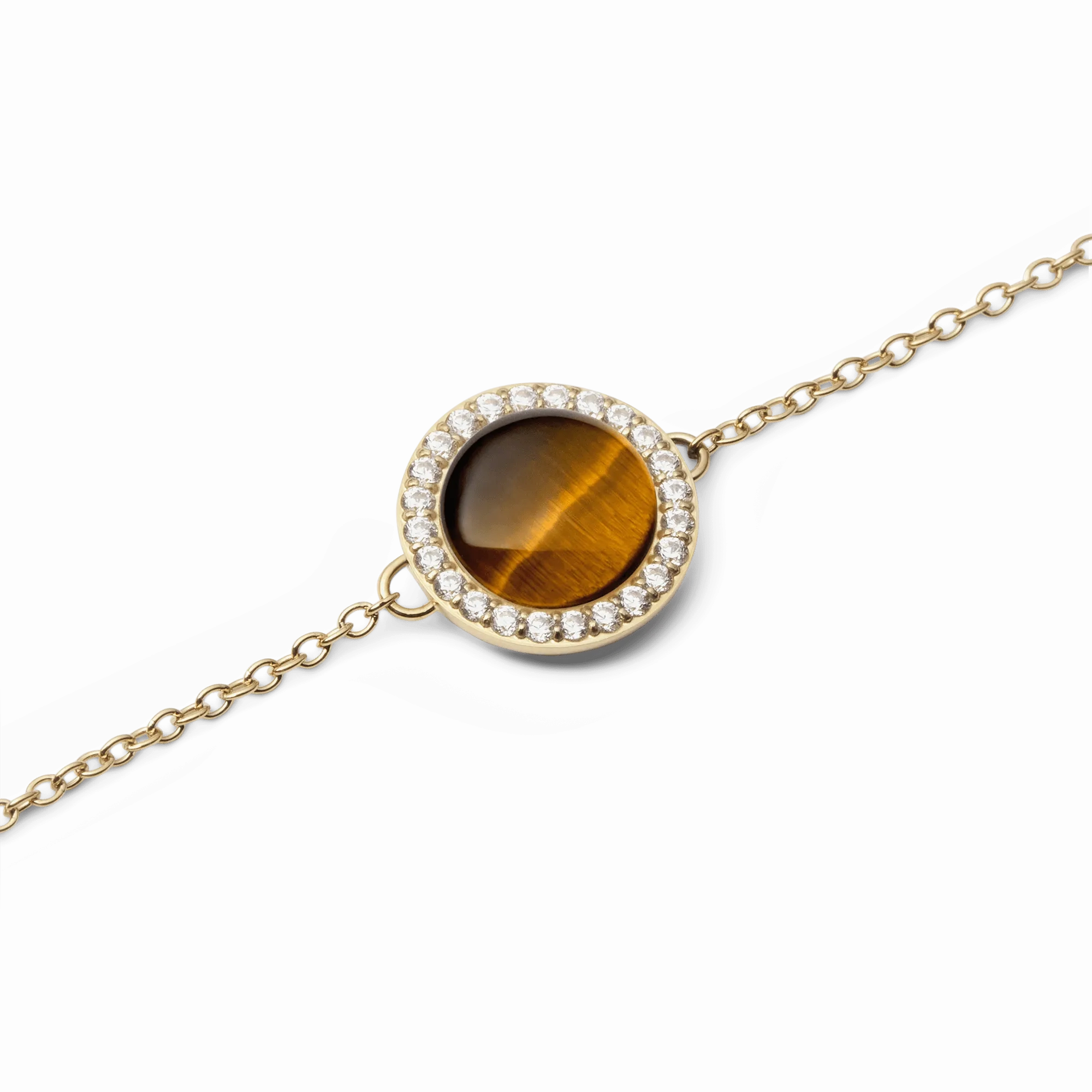 Audrey Bracelet Tiger Eye Gold