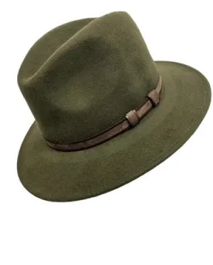 Avenel - Zusammendrückbarer Filzhut - Khaki Avenel Accessoires