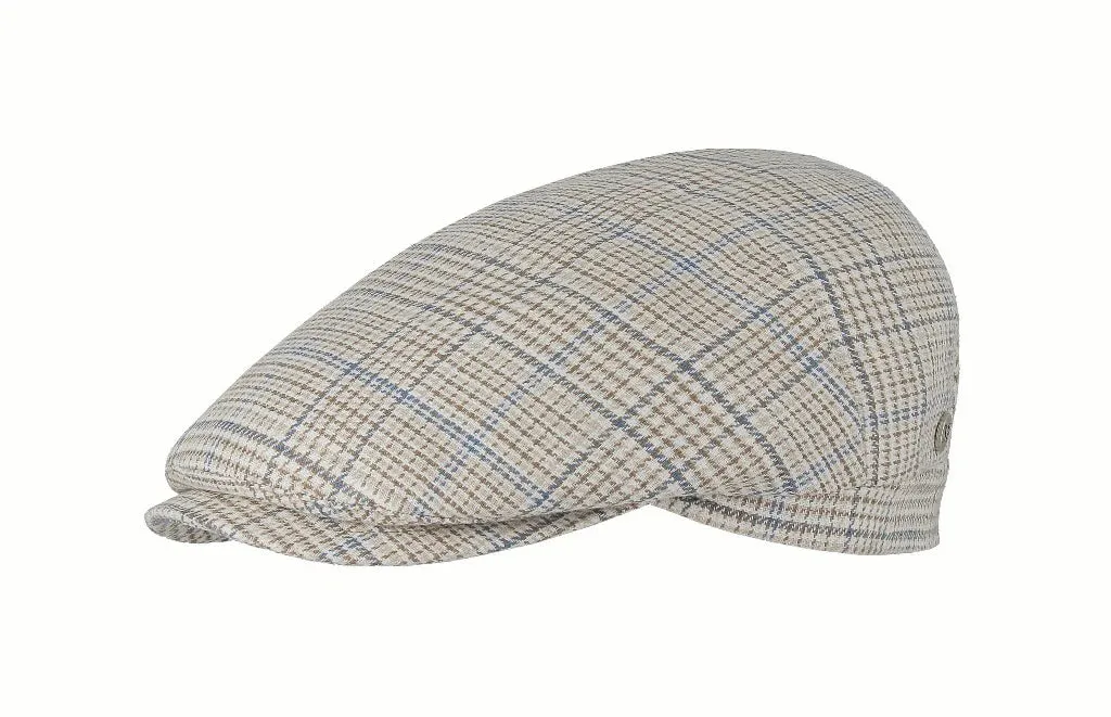 Avenel - M von Flechet Flachkappe - Karo - Beige/Blau Avenel Accessoires