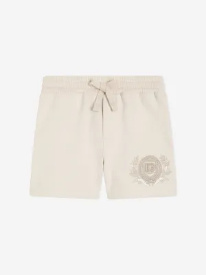Baby Boys Logo Shorts in Elfenbein