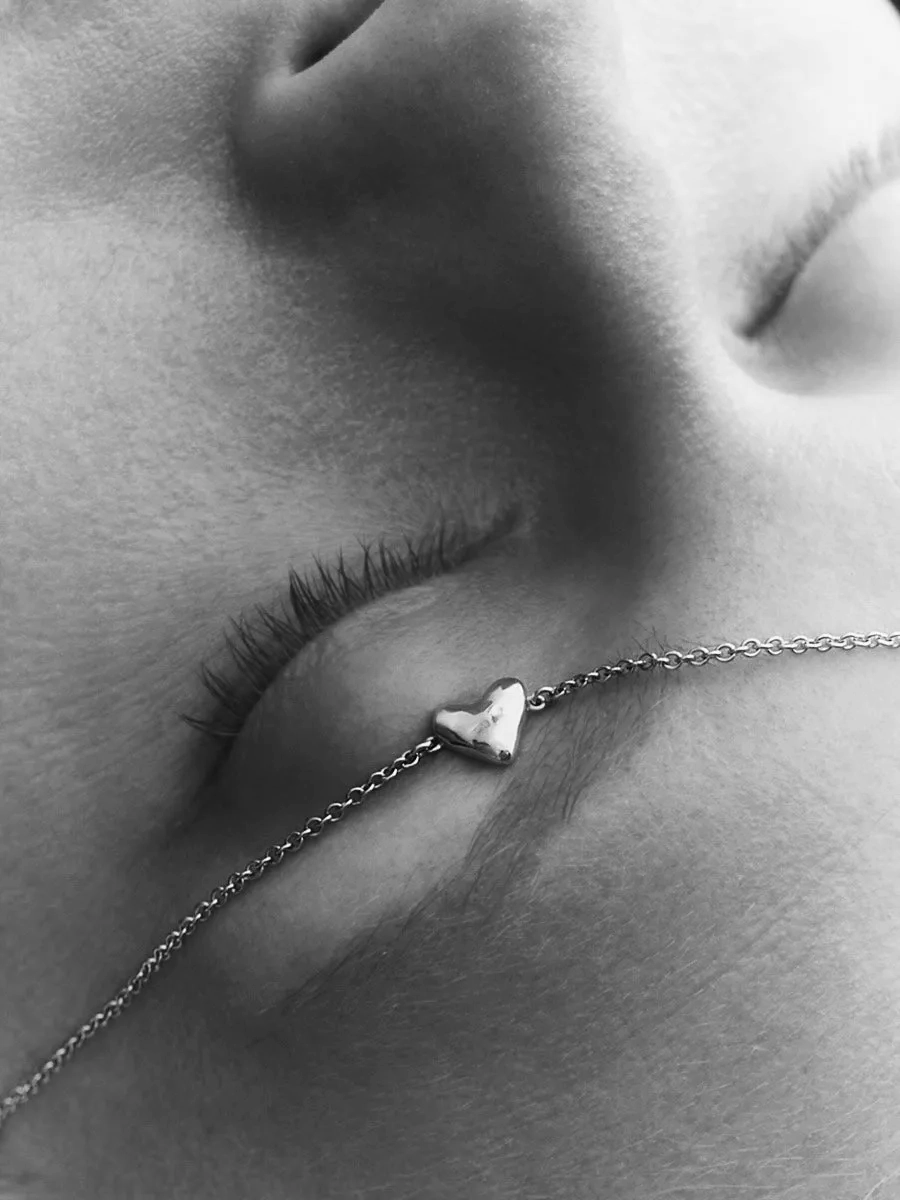 Baby Organic Heart Bracelet | Silver