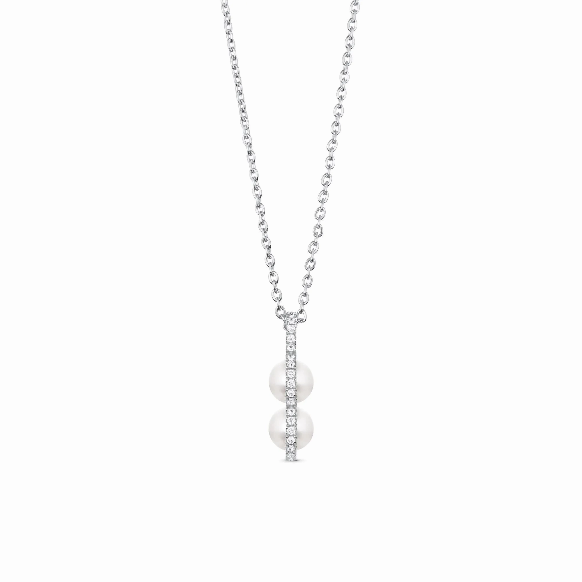 Bahati Silver Necklace w. Zirconia