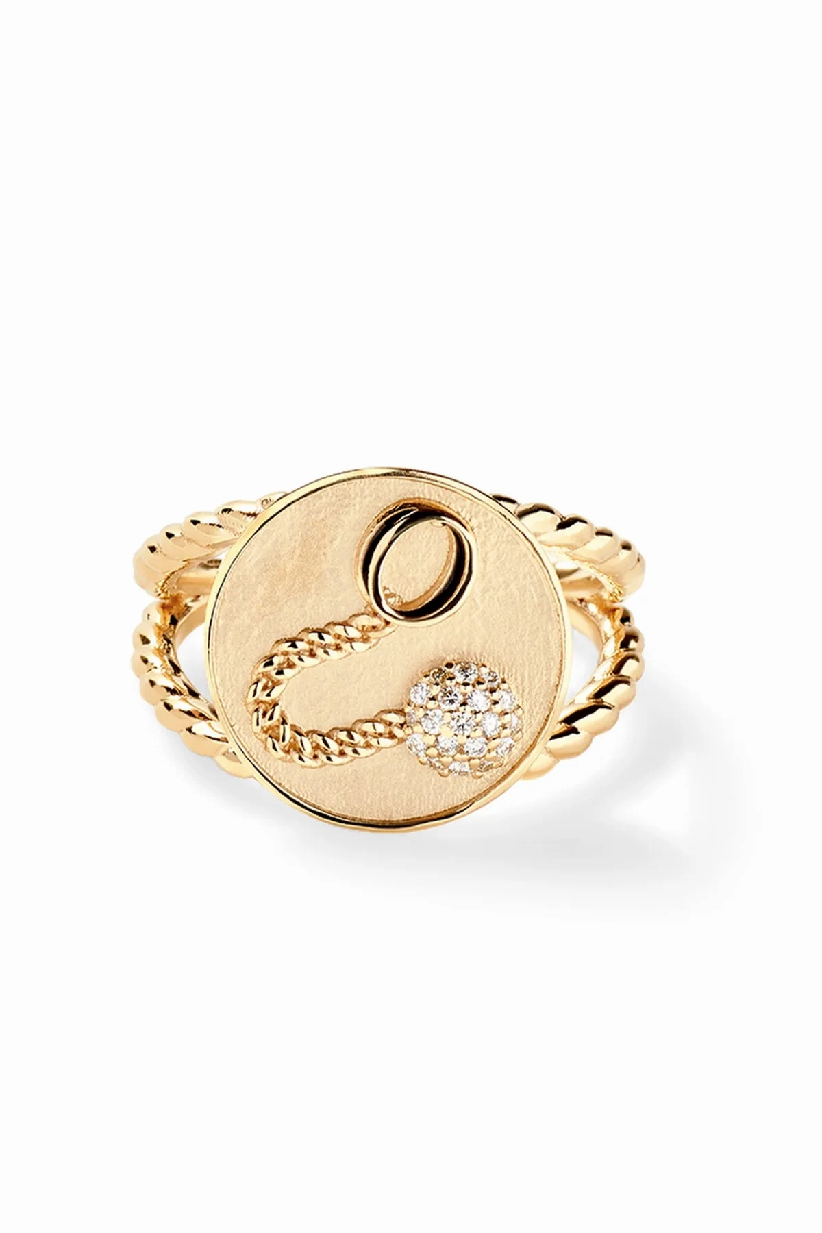 Ball and Chain Signet Ring