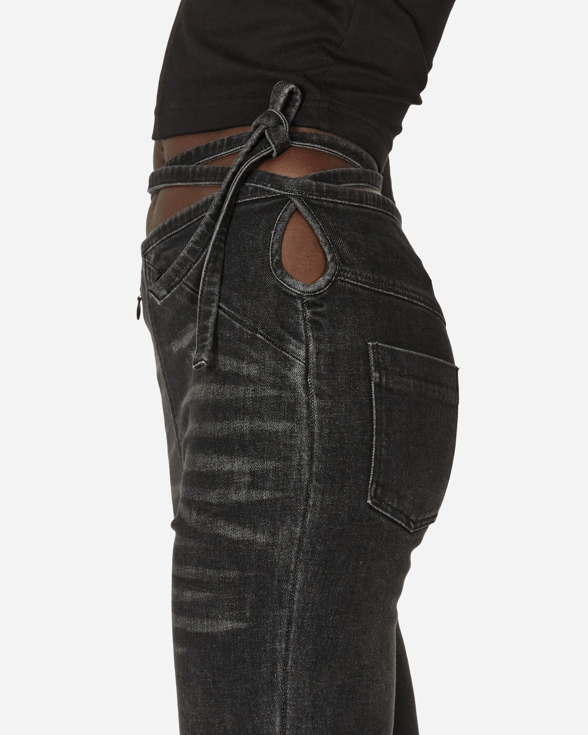 Bandagen-Jeans Schwarz
