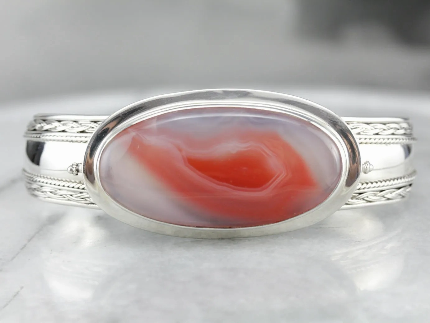 Banded Agate Cuff Bracelet