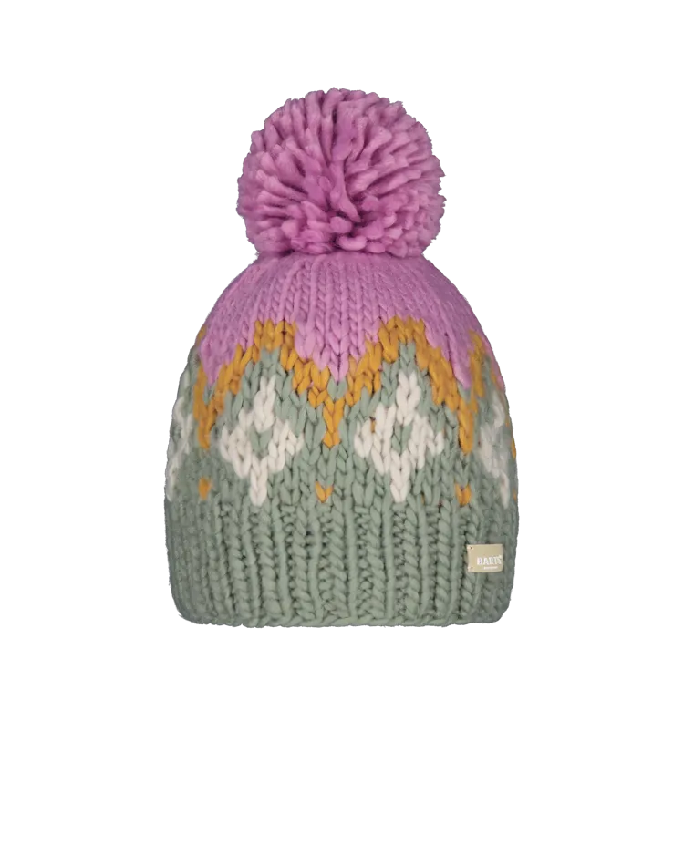 Barts Accessories Curley Beanie in Blassem Armee-Grün