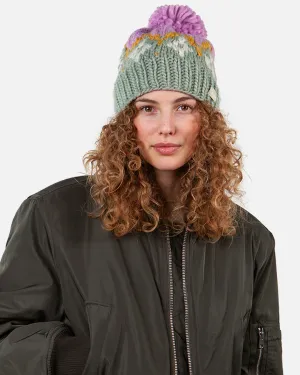 Barts Accessories Curley Beanie in Blassem Armee-Grün