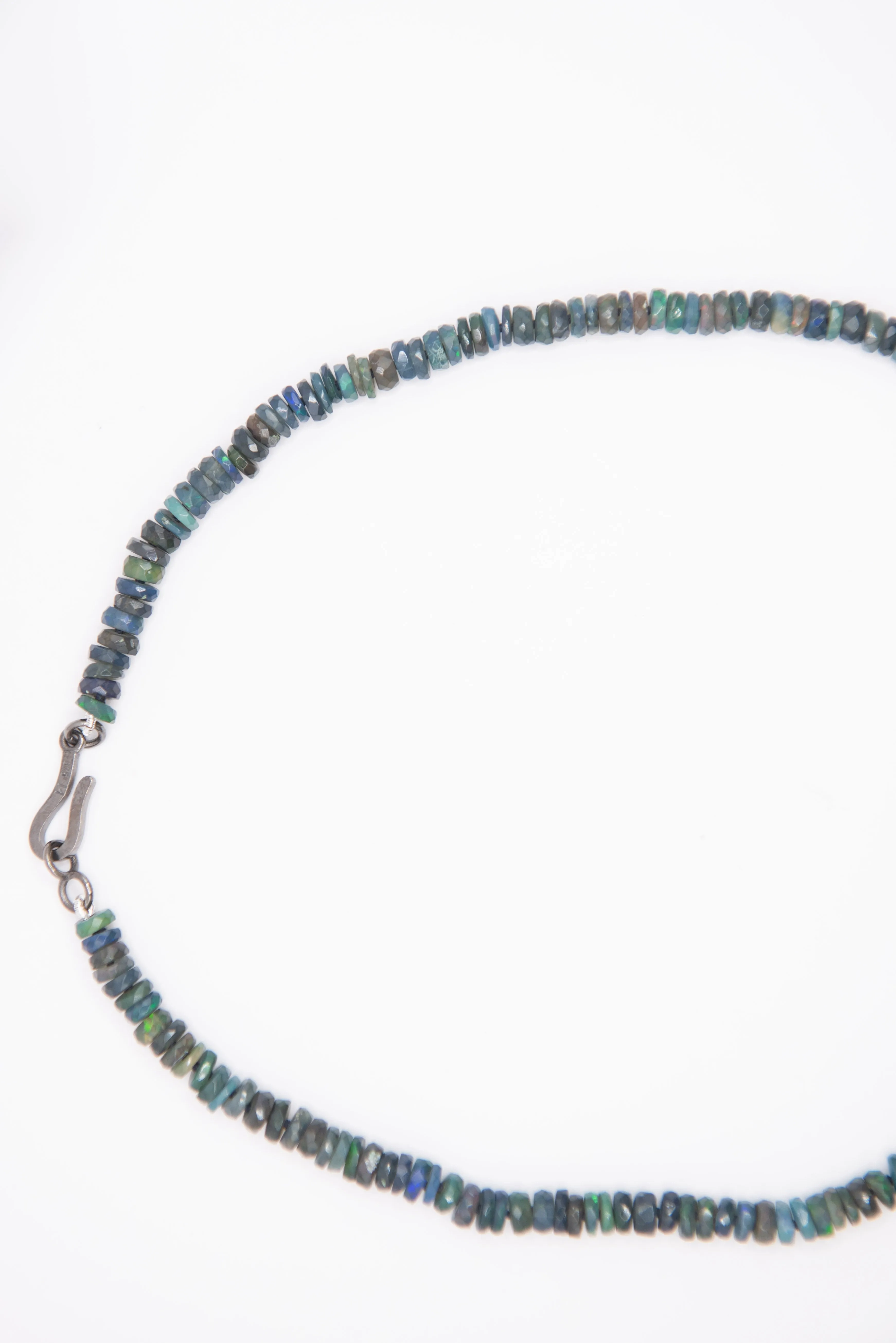 Beaded Necklace, Black Opal