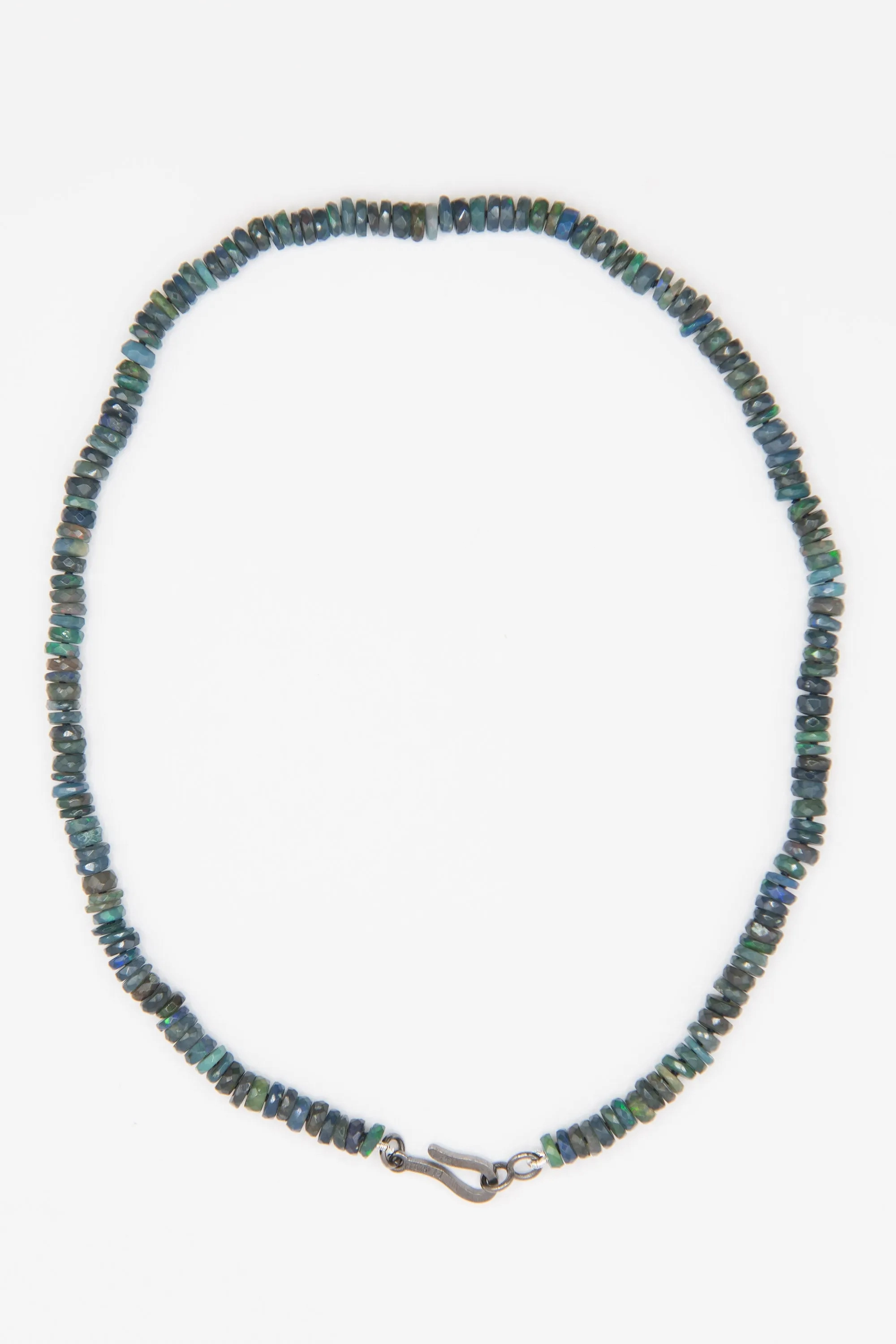 Beaded Necklace, Black Opal