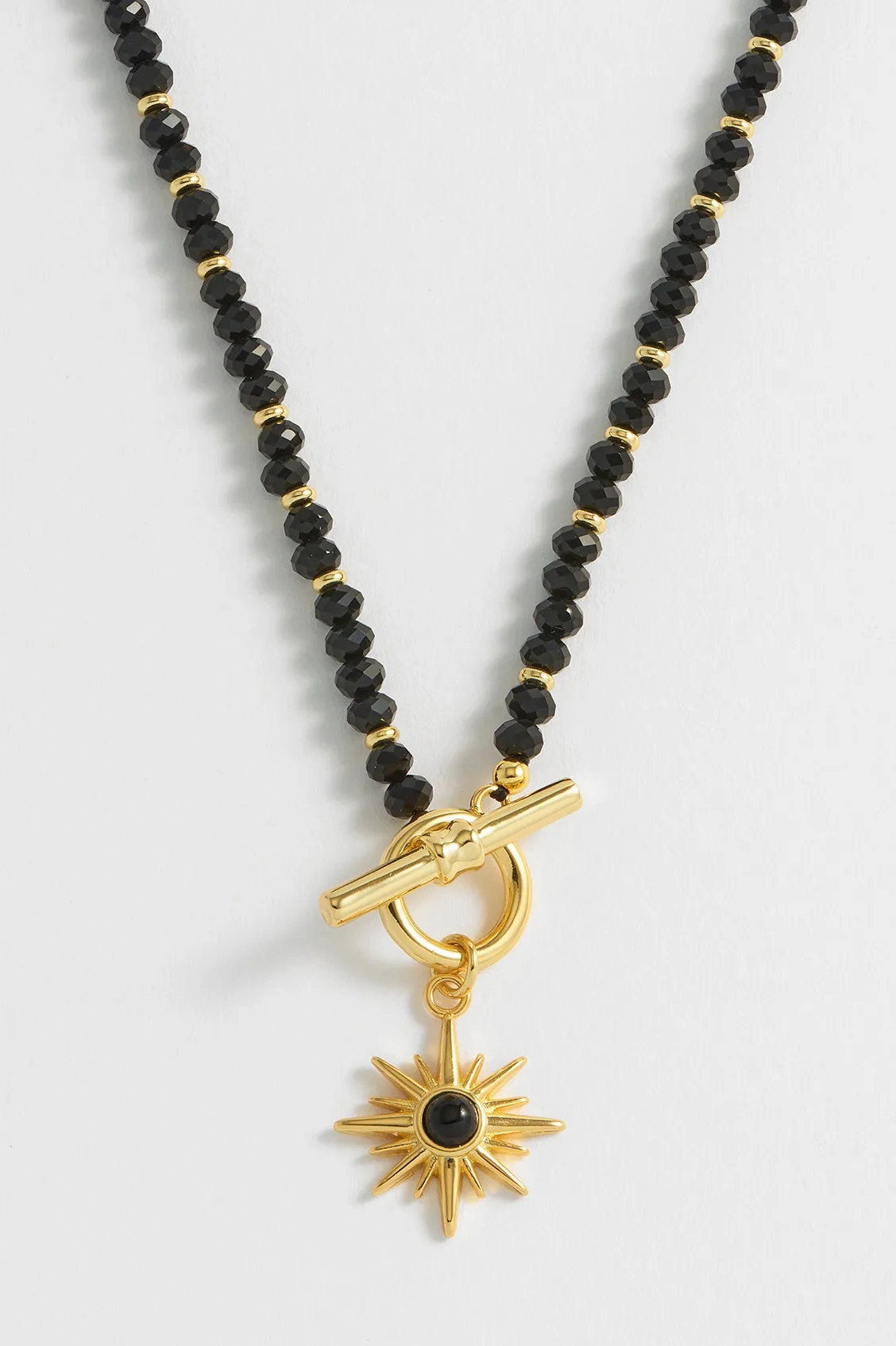 Beaded Star T-Bar Pendant