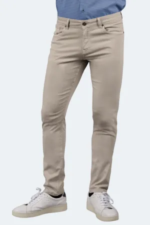 Beige Tencel-Hose