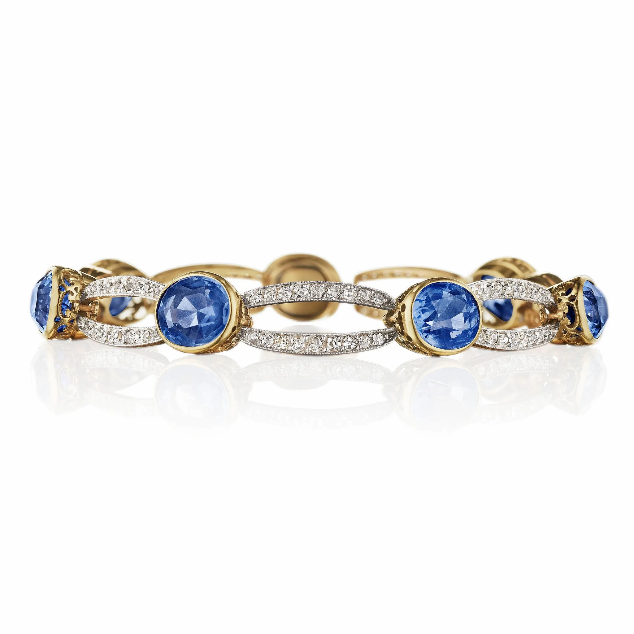 Belle ??poque Convertible Sapphire and Diamond Necklace