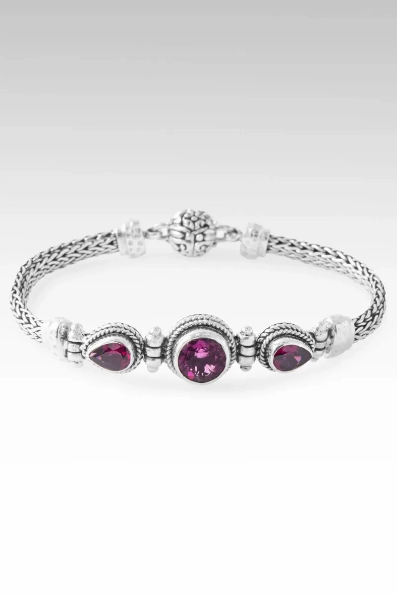 Beloved and Chosen Bracelet? in Pink Fluorite &amp; Rhodolite Garnet